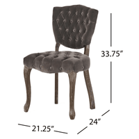 Elegant Tufted Accent Chairs Set Of 2 For Living Room Or Bedroom Decor