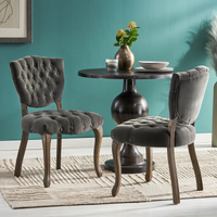 Elegant Tufted Accent Chairs Set Of 2 For Living Room Or Bedroom Decor