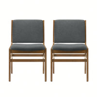 Set Of 2 Elegant Upholstered Dining Chair With Modern Design And Sturdy Frame