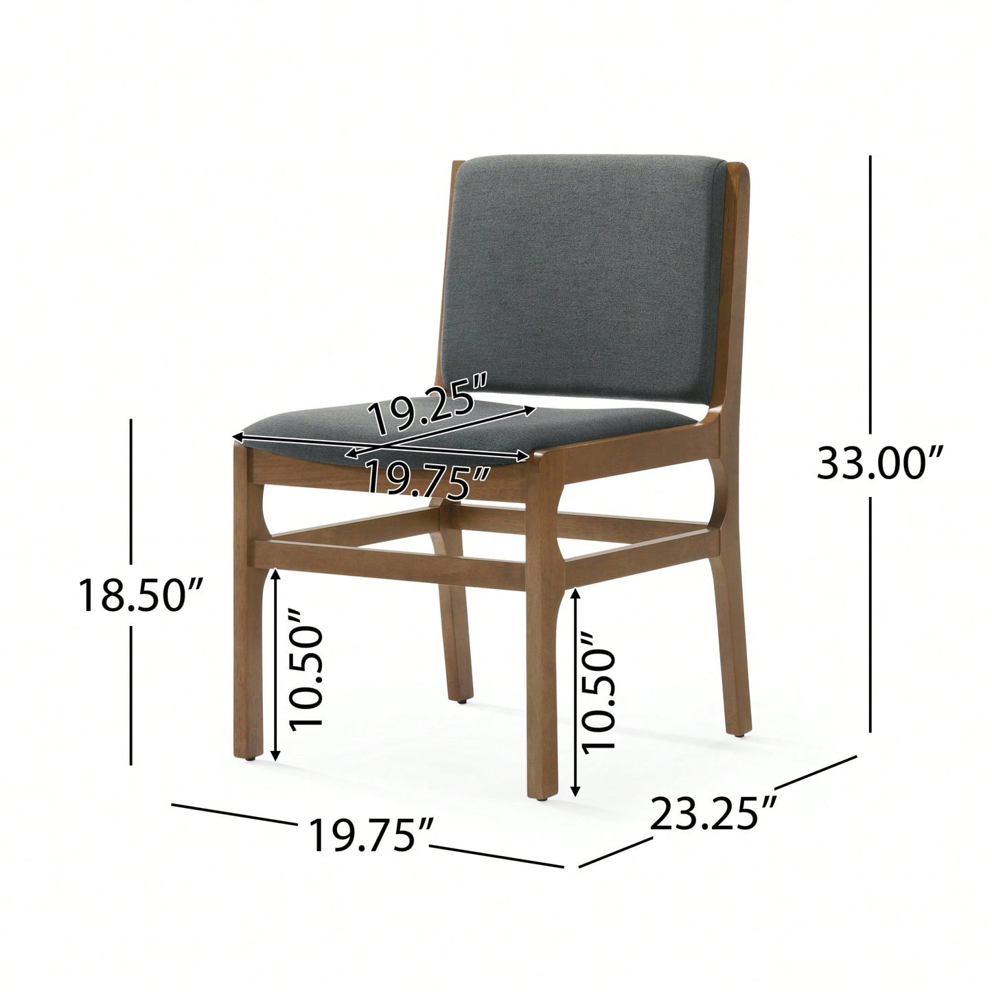 Set Of 2 Elegant Upholstered Dining Chair With Modern Design And Sturdy Frame