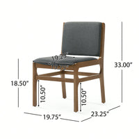 Set Of 2 Elegant Upholstered Dining Chair With Modern Design And Sturdy Frame