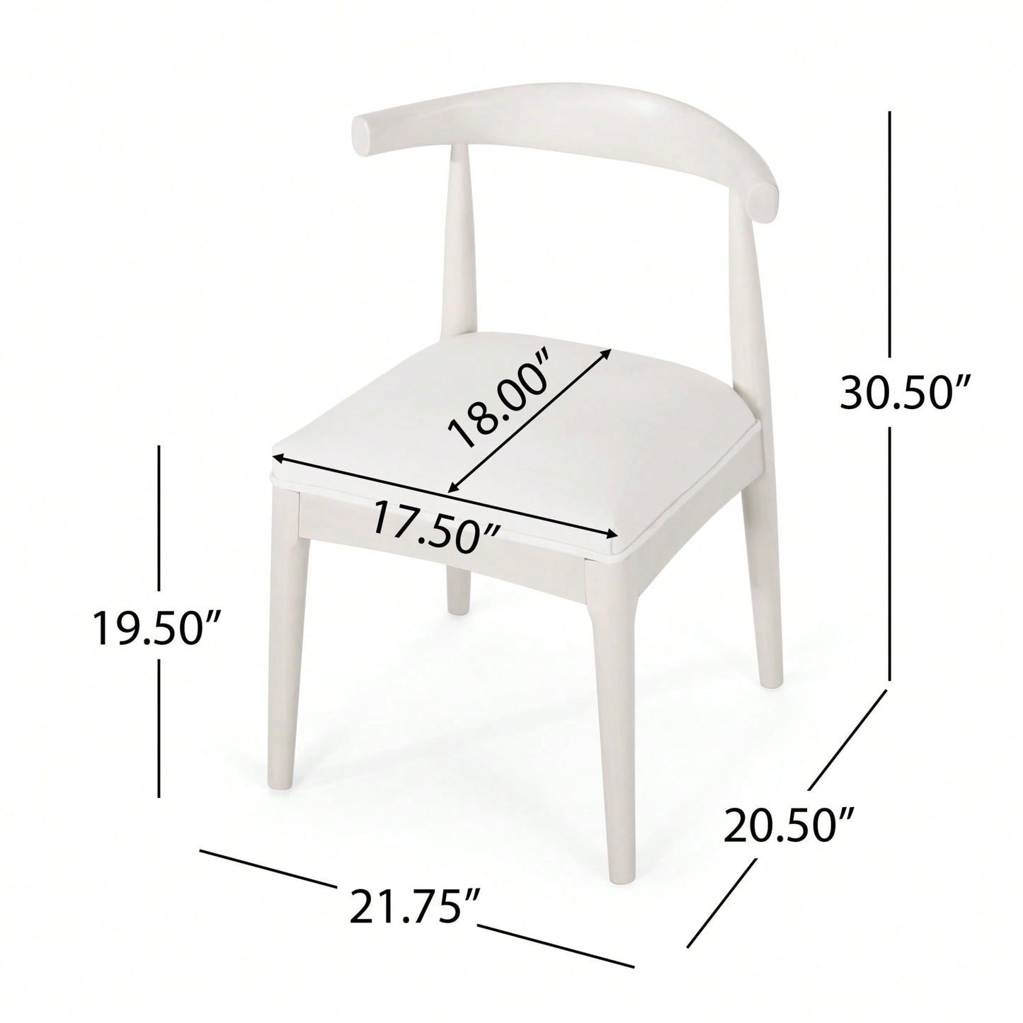 Set Of 2 Elegant Upholstered Dining Chair With Modern Design And Sturdy Frame