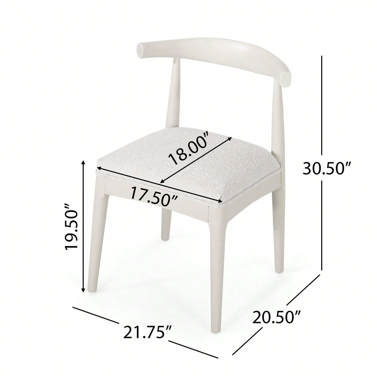 Set Of 2 Elegant Upholstered Dining Chair With Modern Design And Sturdy Frame