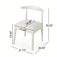 Set Of 2 Elegant Upholstered Dining Chair With Modern Design And Sturdy Frame