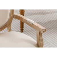 Elegant Cream Solid Wood Dining Chairs Set Of 2 For Timeless Home Decor