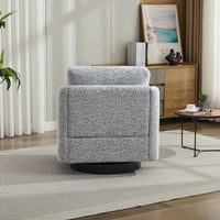 Chenille 31.5 Inch Swivel Accent Chair 360 Degree Lounge Armchair For Living Room Bedroom Nursery Beige