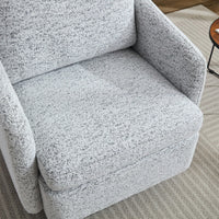 Chenille 31.5 Inch Swivel Accent Chair 360 Degree Lounge Armchair For Living Room Bedroom Nursery Beige