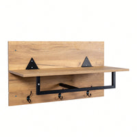 Stylish Entryway Shoe Cabinet With Modern Coat Rack And 3 Hooks For Organized Hallway Storage