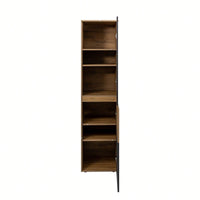 Adjustable Shelving Freestanding Cabinet With Double Doors For Kitchen Dining Room And Living Room Storage