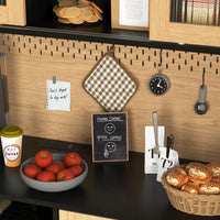 Farmhouse Style Buffet Sideboard Cabinet With Storage Door Wine Rack And Power Outlet For Kitchen Or Living Room