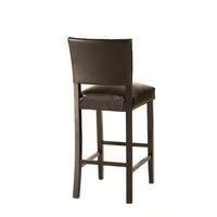 Set Of 2 Upholstered Barstools With Rivet Detail Wood Frame Fabric Cushion For Kitchen Island Dining Room Bedroom