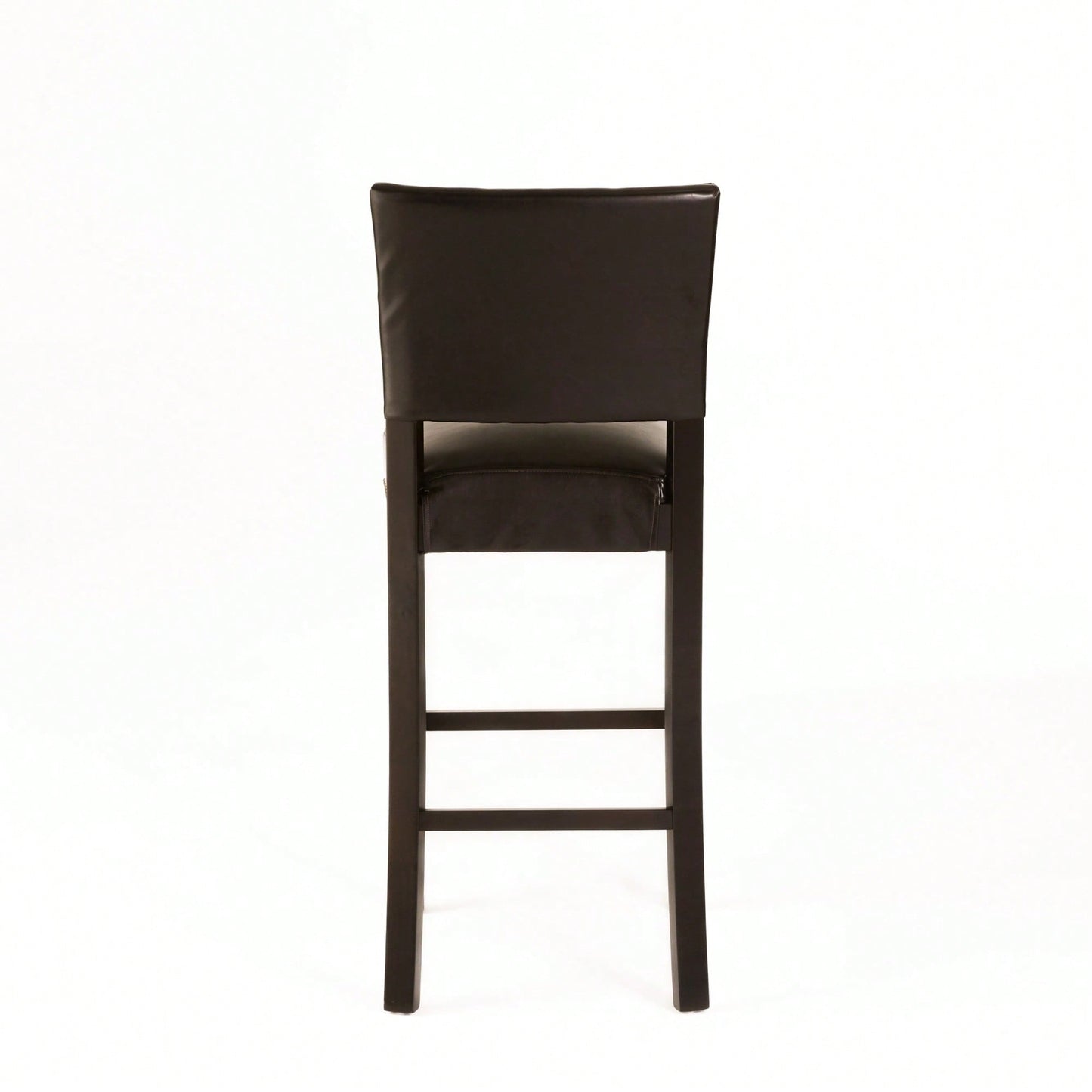 Set Of 2 Upholstered Barstools With Rivet Detail Wood Frame Fabric Cushion For Kitchen Island Dining Room Bedroom