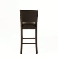 Set Of 2 Upholstered Barstools With Rivet Detail Wood Frame Fabric Cushion For Kitchen Island Dining Room Bedroom