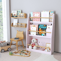 3 Tier Pink Kids Book Shelf For Organized Bedrooms Playrooms And Classrooms