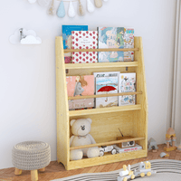 3 Tier Pink Kids Book Shelf For Organized Bedrooms Playrooms And Classrooms