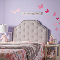 Stylish Twin Sized Headboard For Modern Bedrooms With Upholstered Design And Adjustable Height