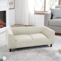 Modern Rectangular Pet Sofa With Backrest And Armrests For Medium And Large Dogs - Comfortable Soft Cushion In Beige