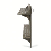 Outdoor Acacia Wood Balcony Bar Table Ideal For Patio And Garden Use Gray Finished