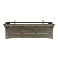 Outdoor Acacia Wood Balcony Bar Table Ideal For Patio And Garden Use Gray Finished