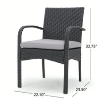 Elegant Wicker Dining Chairs Set Of 2 For Stylish Outdoor And Indoor Seating