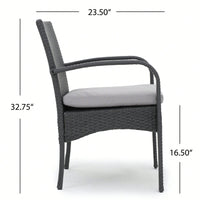 Elegant Wicker Dining Chairs Set Of 2 For Stylish Outdoor And Indoor Seating