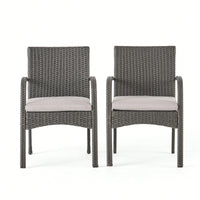 Elegant Wicker Dining Chairs Set Of 2 For Stylish Outdoor And Indoor Seating