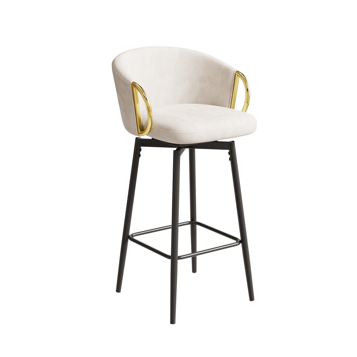 Modern Set Of 2 Stylish Grey Bar Chairs Comfortable High Stools For Kitchen Counters And Dining Areas