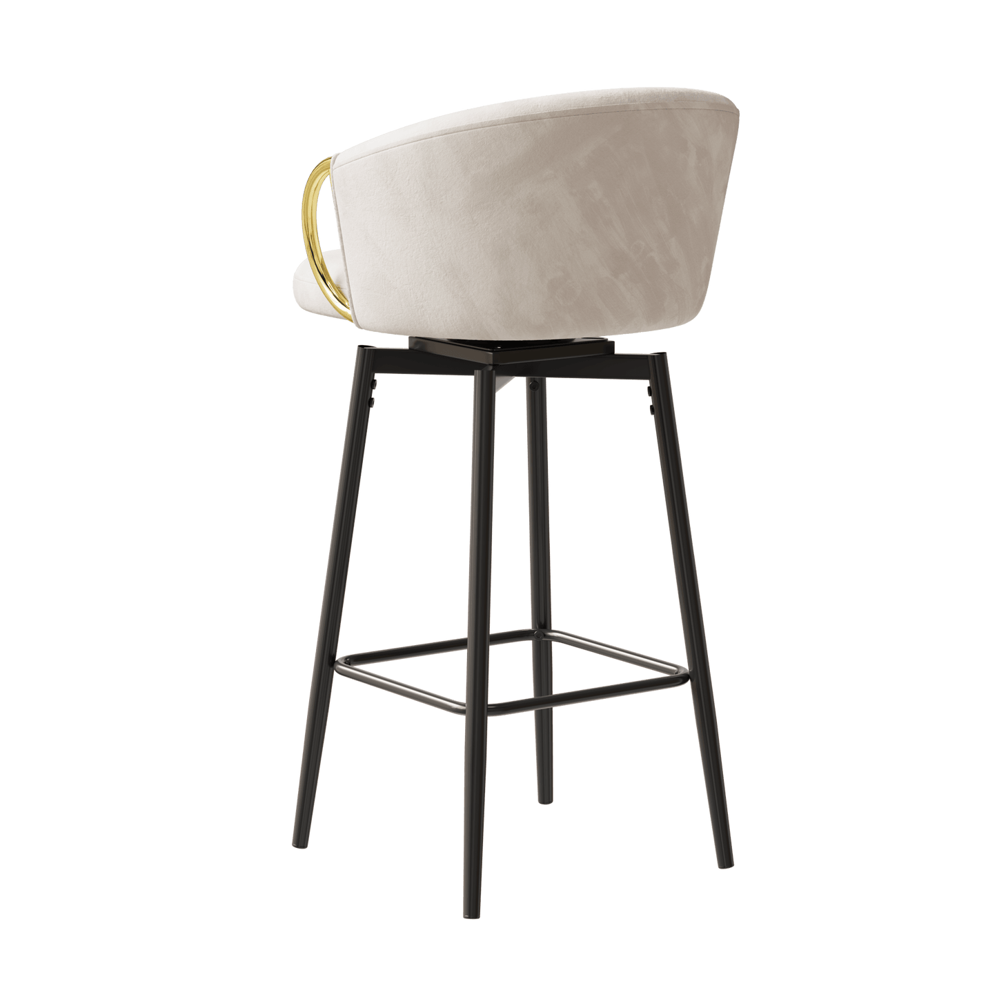 Modern Set Of 2 Stylish Grey Bar Chairs Comfortable High Stools For Kitchen Counters And Dining Areas