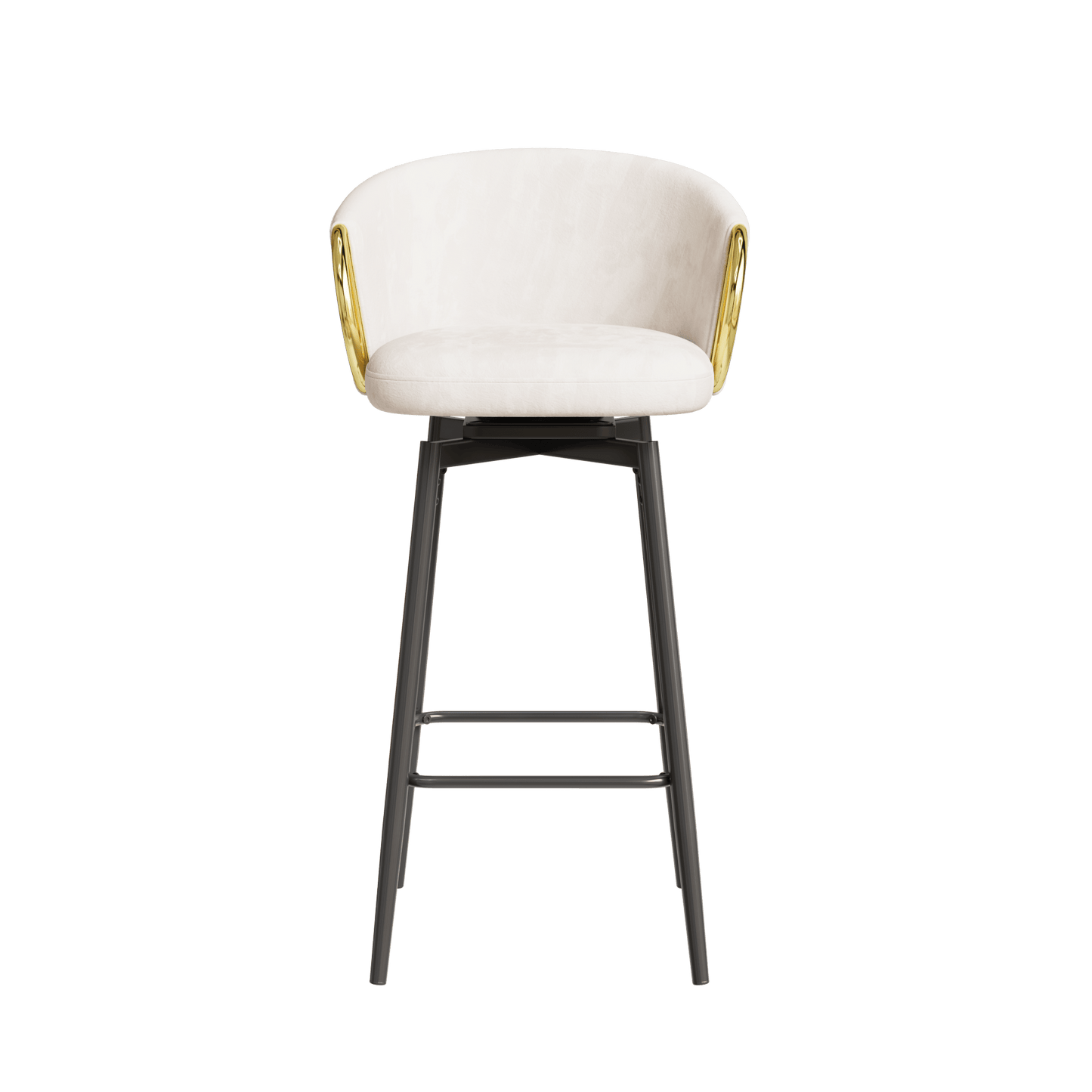 Modern Set Of 2 Stylish Grey Bar Chairs Comfortable High Stools For Kitchen Counters And Dining Areas