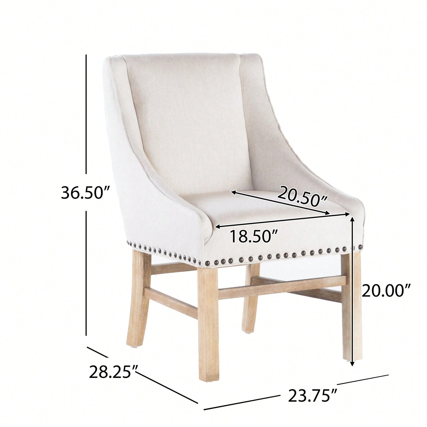 Elegant Upholstered Dining Chair With Modern Design And Comfortable Seating