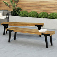 Set Of 2 Versatile Benches For Indoor And Outdoor Use