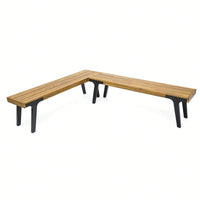 Set Of 2 Versatile Benches For Indoor And Outdoor Use