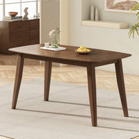Elegant Walnut Wood Dining Table For Modern Home Decor