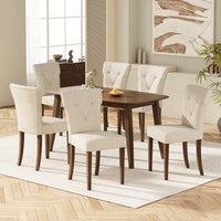 Elegant Walnut Wood Dining Table For Modern Home Decor