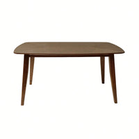 Elegant Walnut Wood Dining Table For Modern Home Decor