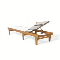 Mesh Outdoor Chaise Lounge For Relaxation And Comfort White