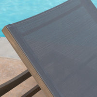 Mesh Outdoor Chaise Lounge For Relaxation And Comfort White