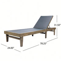 Mesh Outdoor Chaise Lounge For Relaxation And Comfort White