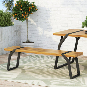 Stylish Outdoor Bench With Comfortable Seating And Durable Design For Patio Or Garden