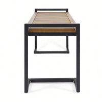 Industrial Wood And Metal Workbench For Heavy-Duty Use And Versatile Workspace Solutions