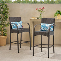 Set Of 2 Stylish Modern Barstool Chair For Dining And Kitchen Spaces
