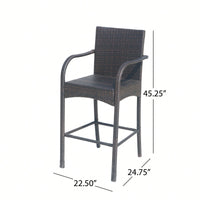 Set Of 2 Stylish Modern Barstool Chair For Dining And Kitchen Spaces