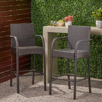 Set Of 2 Stylish Modern Barstool Chair For Dining And Kitchen Spaces