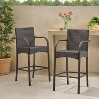 Set Of 2 Stylish Modern Barstool Chair For Dining And Kitchen Spaces