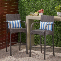 Set Of 2 Stylish Modern Barstool Chair For Dining And Kitchen Spaces