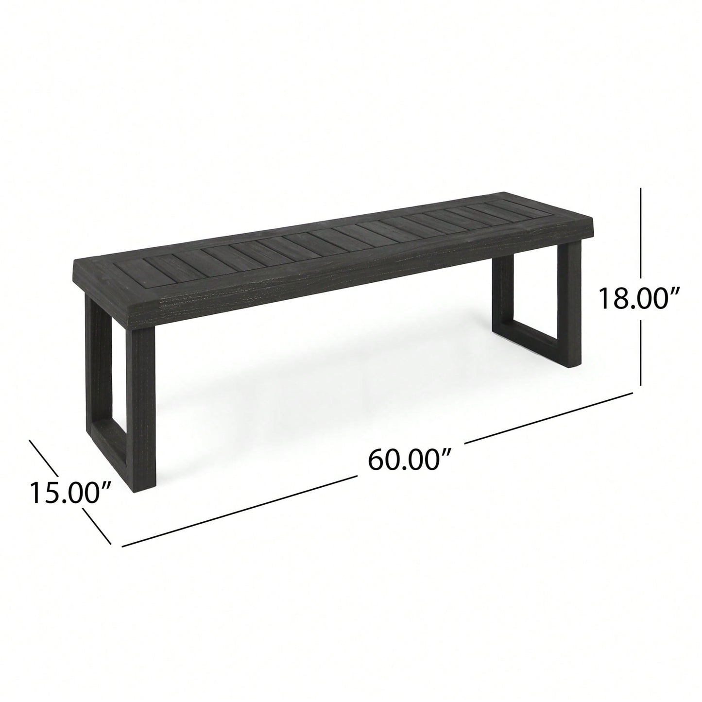 Stylish Dark Grey Bench For Modern Home Decor And Versatile Seating Solutions