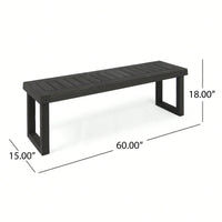 Stylish Dark Grey Bench For Modern Home Decor And Versatile Seating Solutions