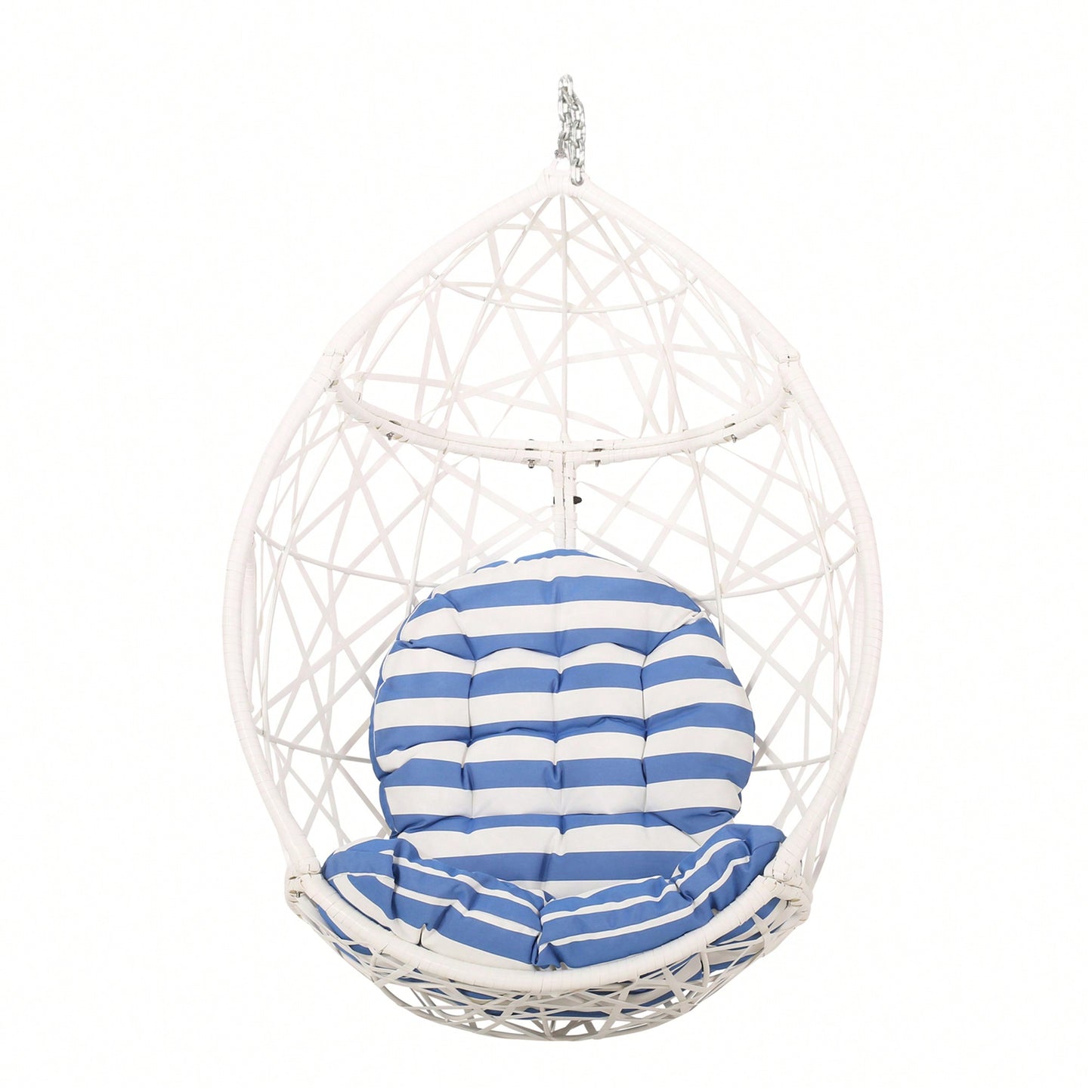 Stylish Indoor Outdoor Hanging Egg Chair With Cushion For Relaxation And Comfort