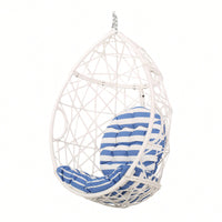 Stylish Indoor Outdoor Hanging Egg Chair With Cushion For Relaxation And Comfort