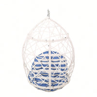 Stylish Indoor Outdoor Hanging Egg Chair With Cushion For Relaxation And Comfort